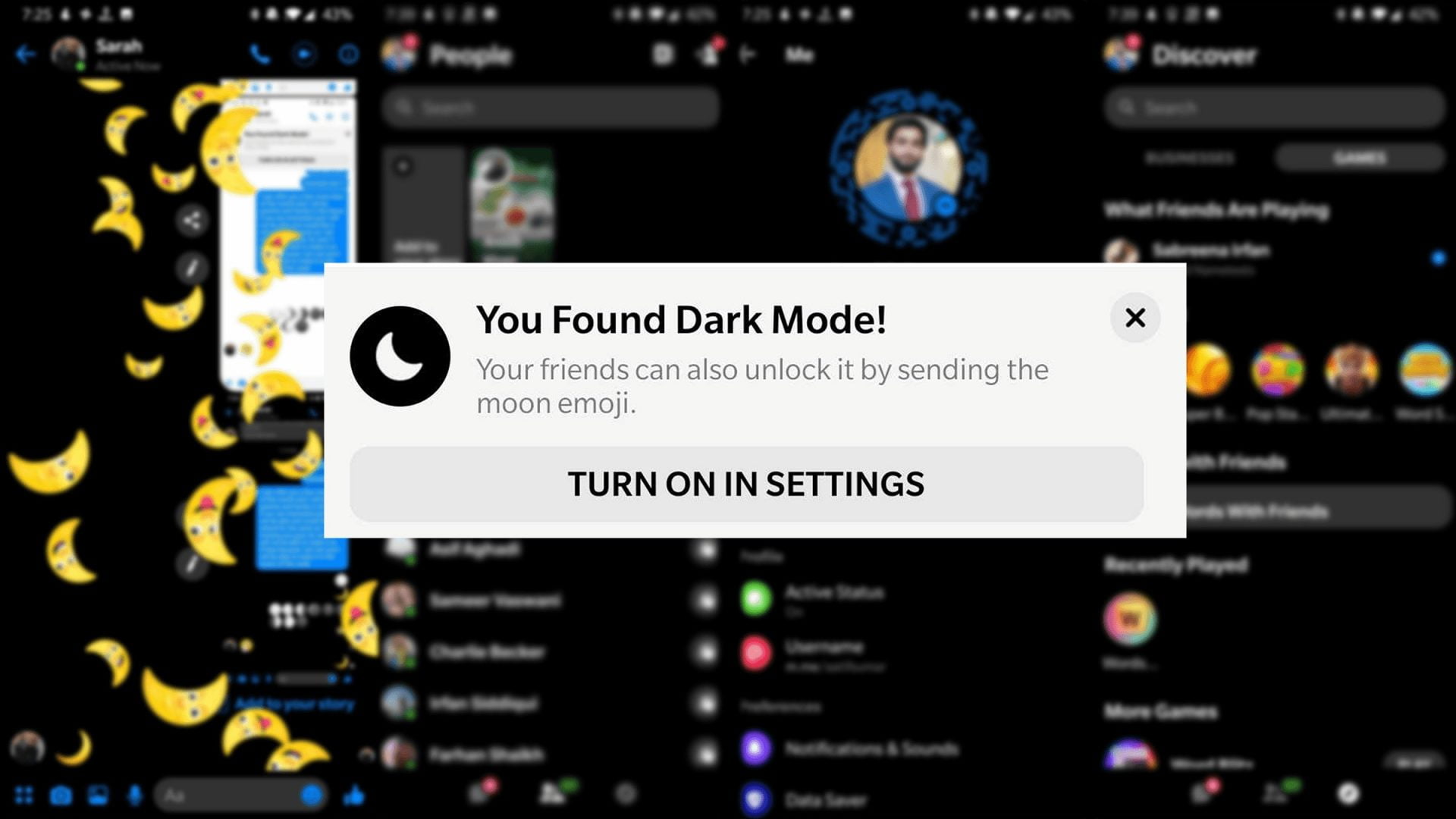 update app message on messenger