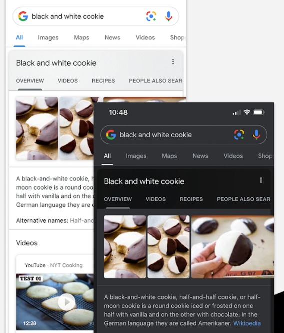 google adds dark mode