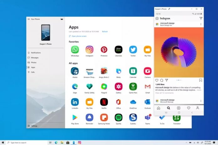 Microsoft Your Phone App update, Your phone app download, make call using windows 10 pc, run android apps in windows 10