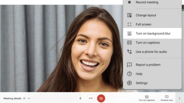 Google Adds Grid view and Background Blur to Meet - Navtechy